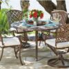 Casa Cast Aluminum 5PC Swivel Chairs Dining Set by Woodard